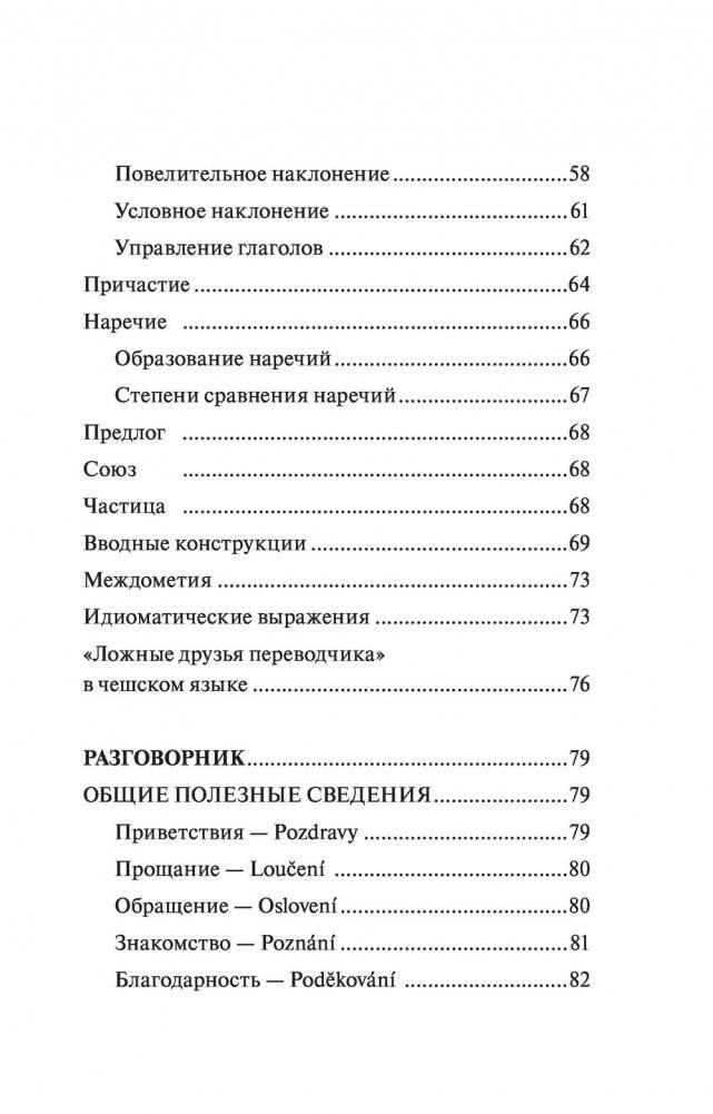 Чешский язык. 4-в-1: грамматика, разговорник, чешско-русский словарь, русско-чешский словарь фото книги 5