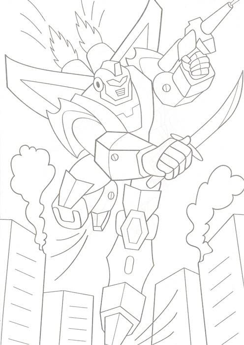 Раскраска. Роботы фото книги 4