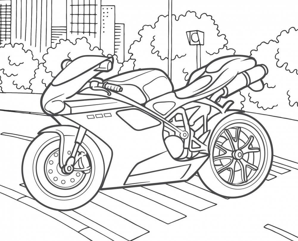 Лучшие раскраски для мальчиков. Мотоциклы фото книги 6
