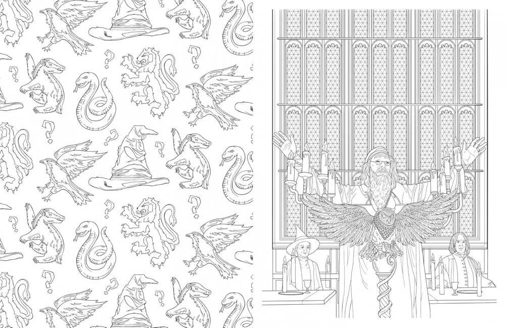 Harry Potter: An Official Hogwarts Coloring Book фото книги 5