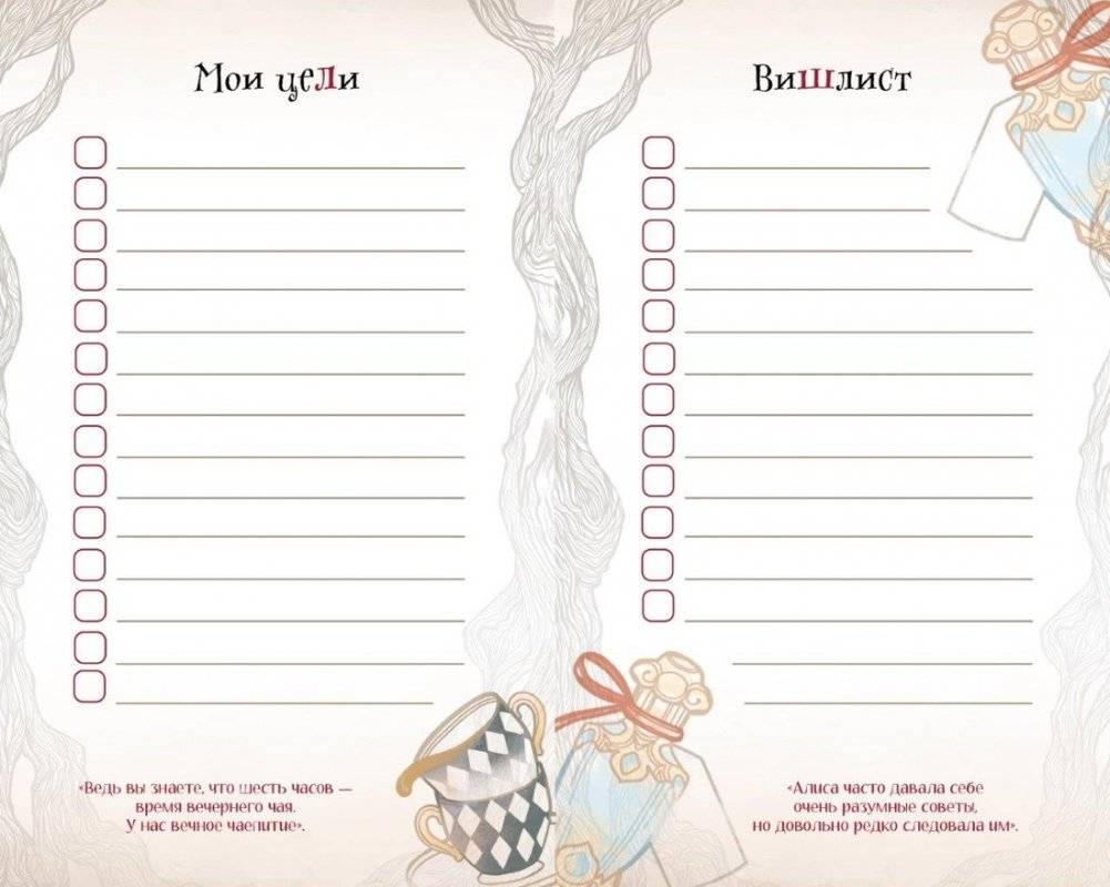 Алиса в Стране чудес. Ежедневник из Зазеркалья фото книги 5