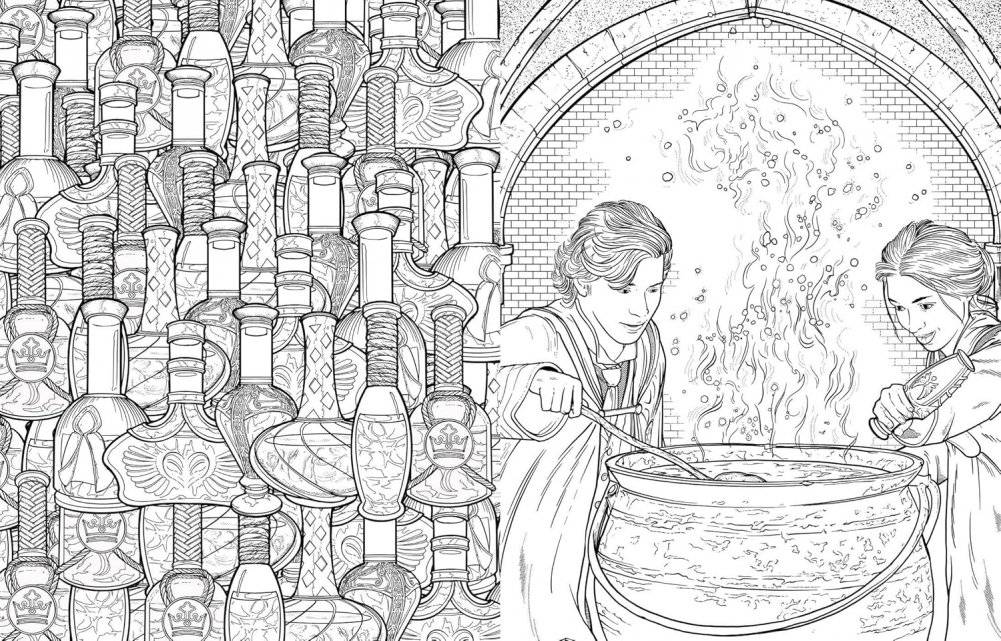 Hogwarts Legacy: The Official Coloring Book фото книги 4