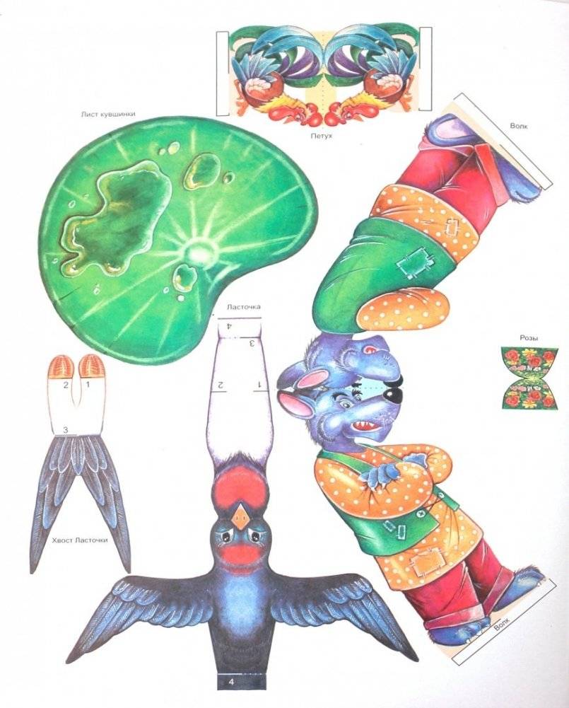 Домашний театр. Книжка-игрушка. Собираем без клея. В 6-ти выпусках. Выпуск 3: Дюймовочка. Красная шапочка. Подарки феи. Госпожа Метелица фото книги 2