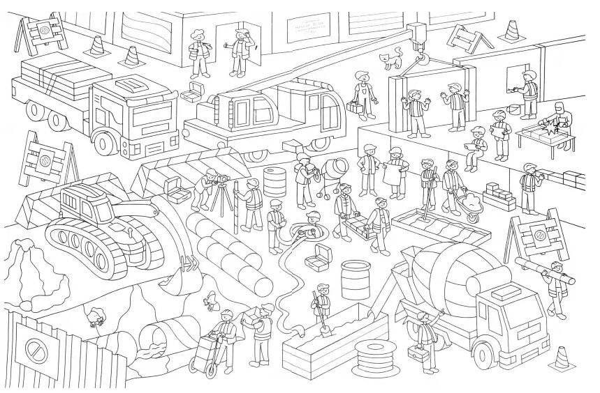 Раскраска-виммельбух. Для мальчиков фото книги 2