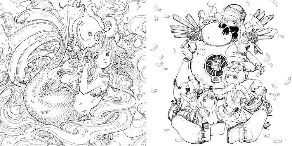 Best Of Pop Manga Coloring Book фото книги 3