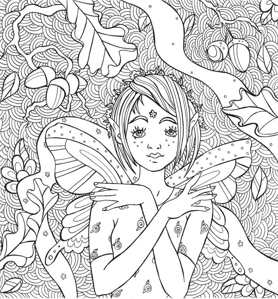 Раскраска-антистресс. Феи в волшебном саду фото книги 3