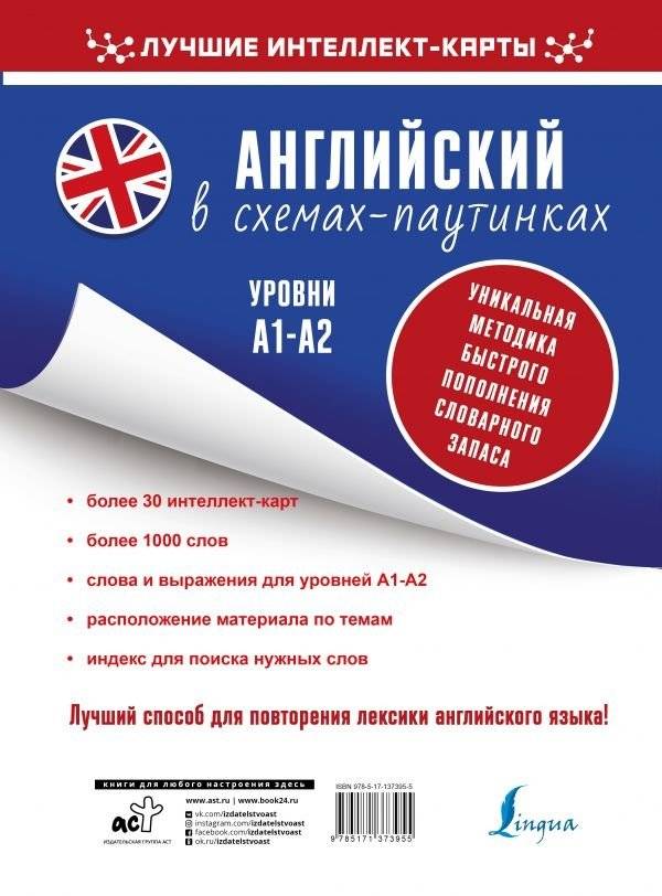 Английский в схемах-паутинках. Уровни А1-А2 фото книги 2
