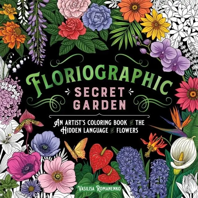 Floriographic: Secret Garden coloring book фото книги