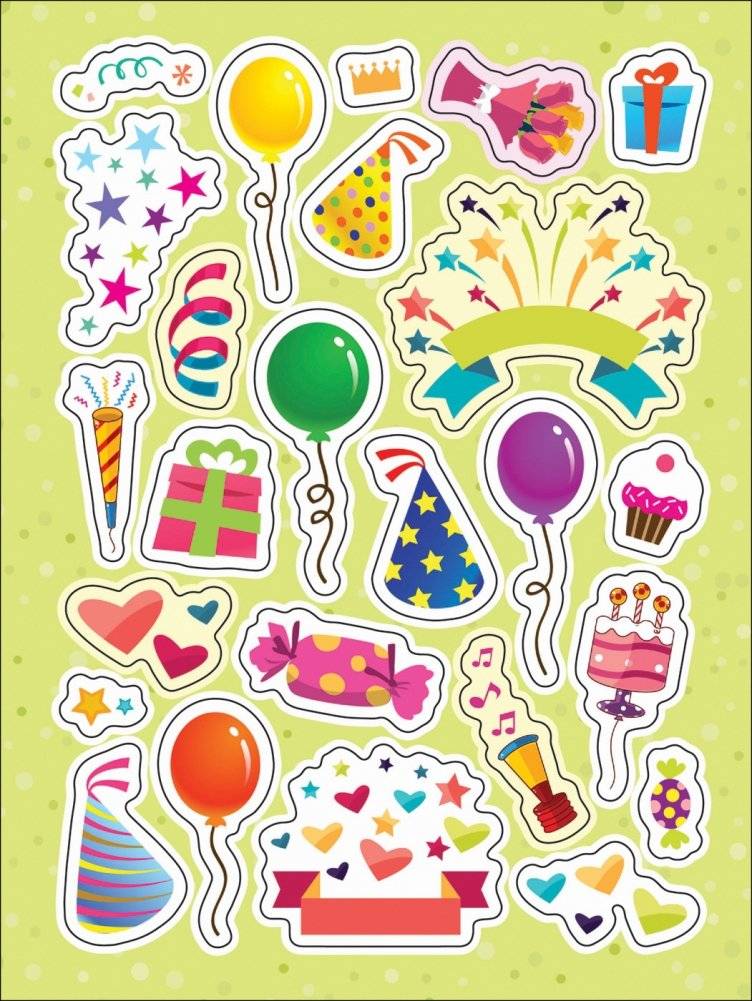 100 лучших стикеров. Праздничные фото книги 2