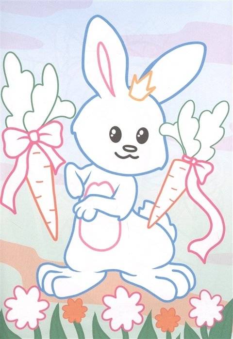 Раскраска с цветным контуром. Принцессы фото книги 3