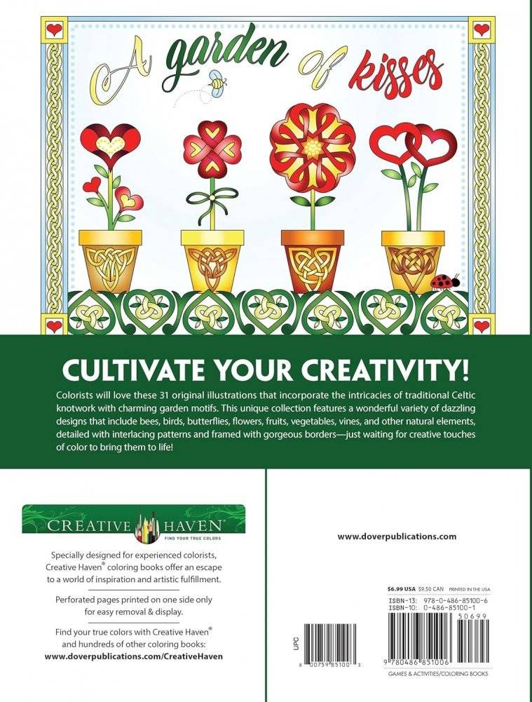 Creative Haven Celtic Gardens coloring book фото книги 2
