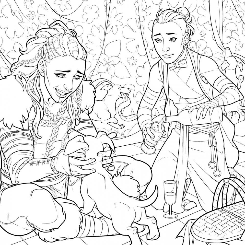 Critical Role: The Mighty Nein Coloring Book фото книги 2