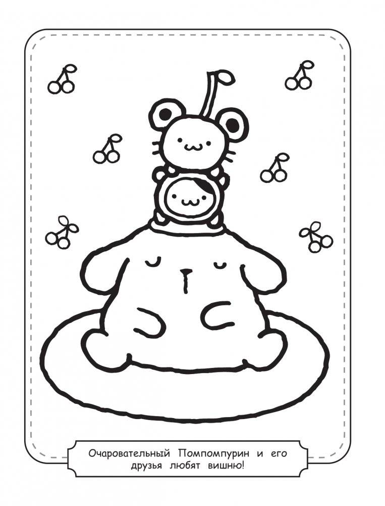 Pompompurin. Раскраска фото книги 2