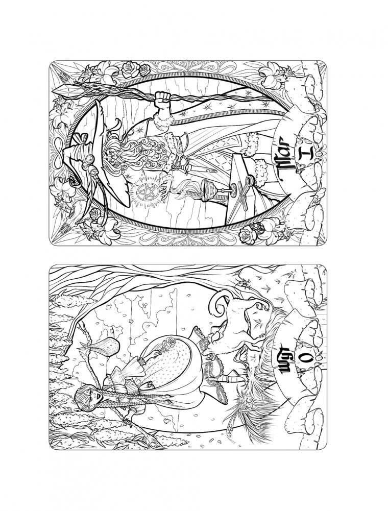 Темное Таро. Раскрась свою колоду фото книги 4