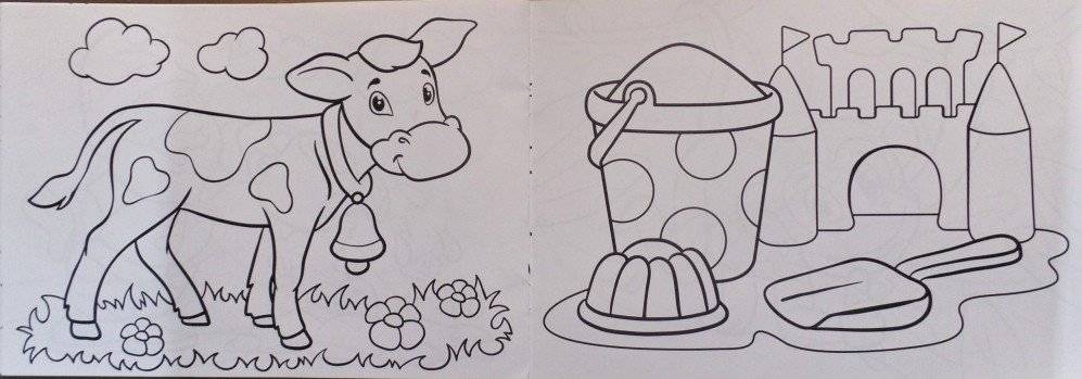 Раскраска для самых маленьких. Первая раскраска фото книги 3