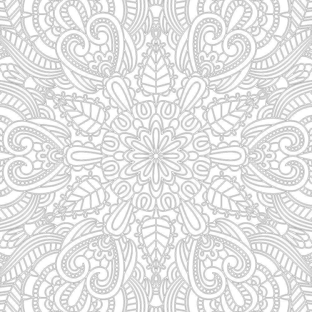 Арт-терапия. Индийские мотивы. 70 рисунков для раскрашивания и снятия стресса фото книги 4