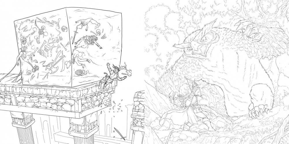 The Dungeons & Dragons Coloring Book фото книги 3