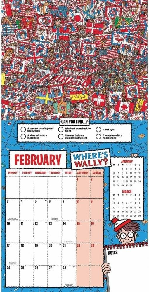 Wheres Wally Household Planner Wall Calendar 2025 фото книги 2