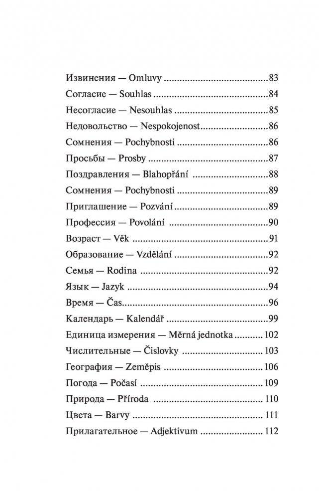 Чешский язык. 4-в-1: грамматика, разговорник, чешско-русский словарь, русско-чешский словарь фото книги 6