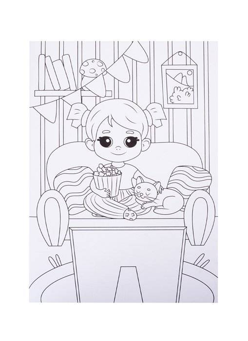 Раскраска "Для девочек", А5 фото книги 2