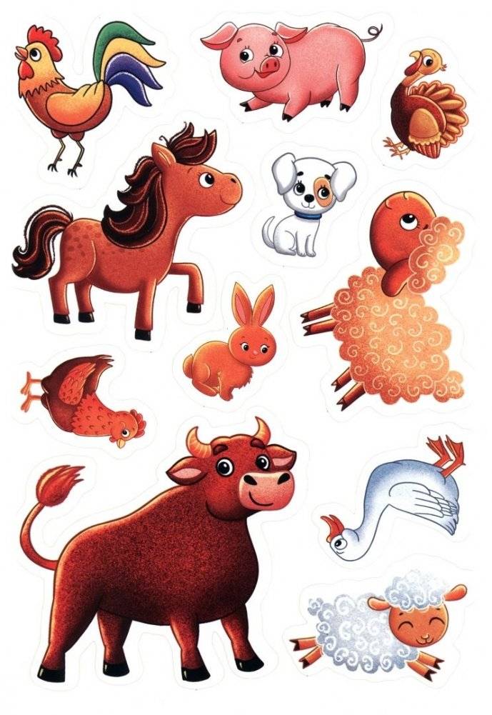 Первые картинки с наклейками. Домашние животные фото книги 3