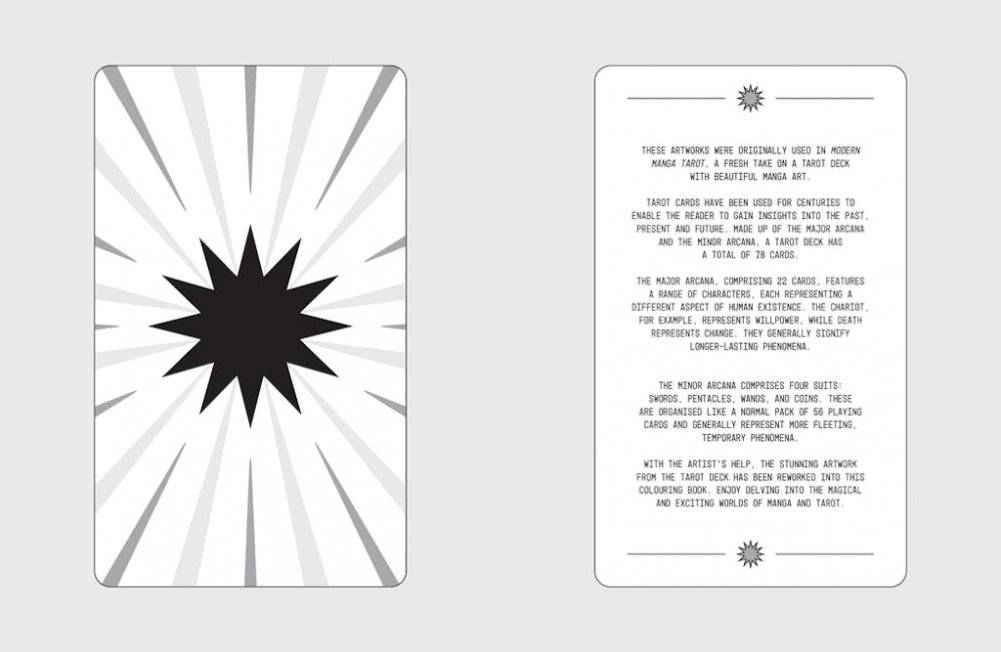 Manga Tarot: a Colouring Book фото книги 2