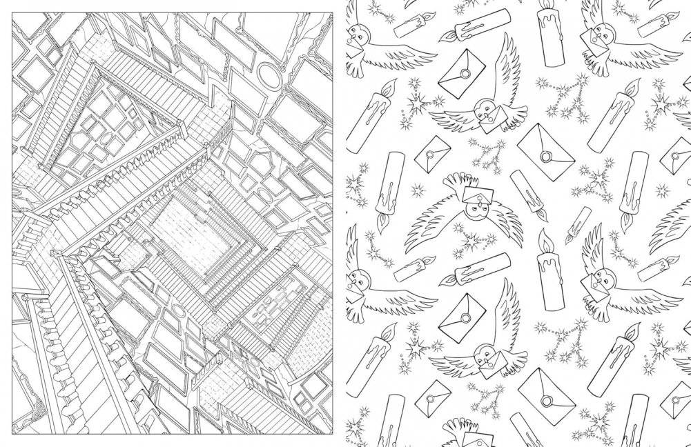 Harry Potter: An Official Hogwarts Coloring Book фото книги 3