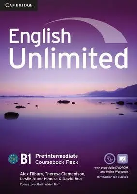 English Unlimited. Pre-intermediate Coursebook with e-Portfolio and Online Workbook Pack фото книги