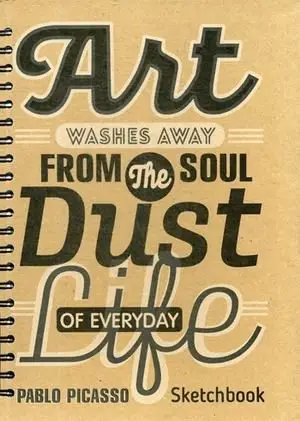 Цитата Пикассо. Скетчбук фото книги
