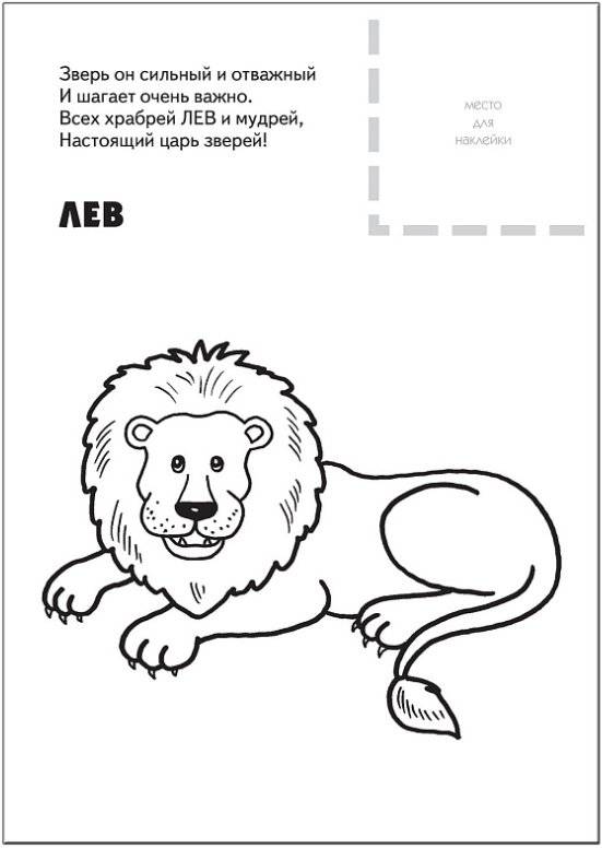 Раскраска с наклейками. Животные жарких стран фото книги 3