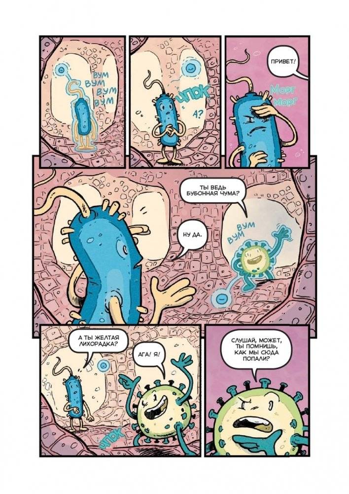 Вирусы и микробы. Научный комикс фото книги 4
