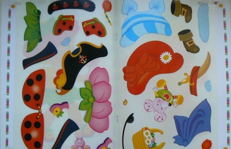 Многоразовые наклейки. Переодевалки фото книги 4