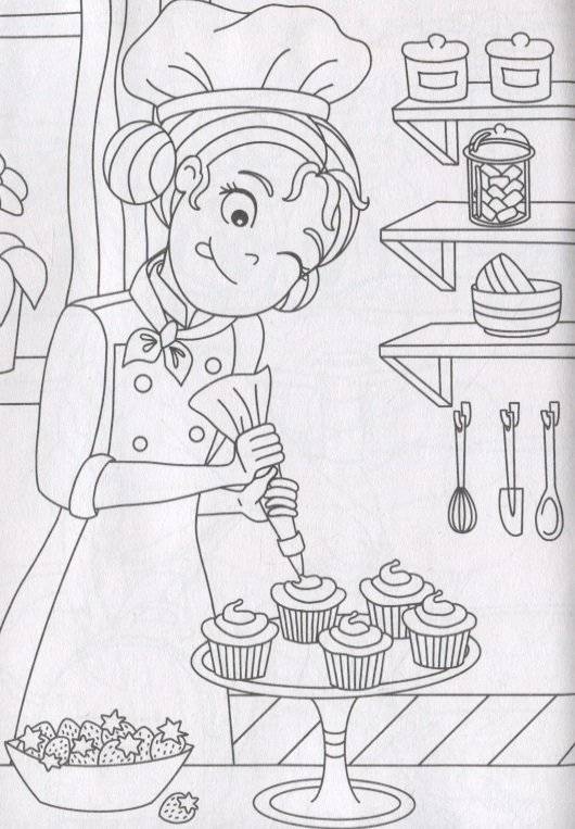 Раскраска "Веселые картинки. Для девочек" фото книги 5