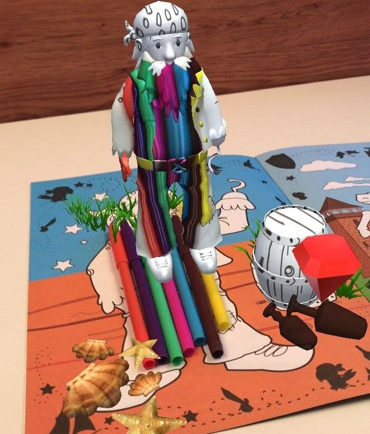 Живая раскраска "Пираты и рыцари" фото книги 6