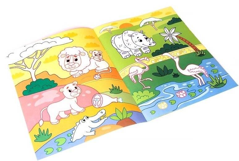 Первый зоопарк. Раскраска для самых маленьких фото книги 3