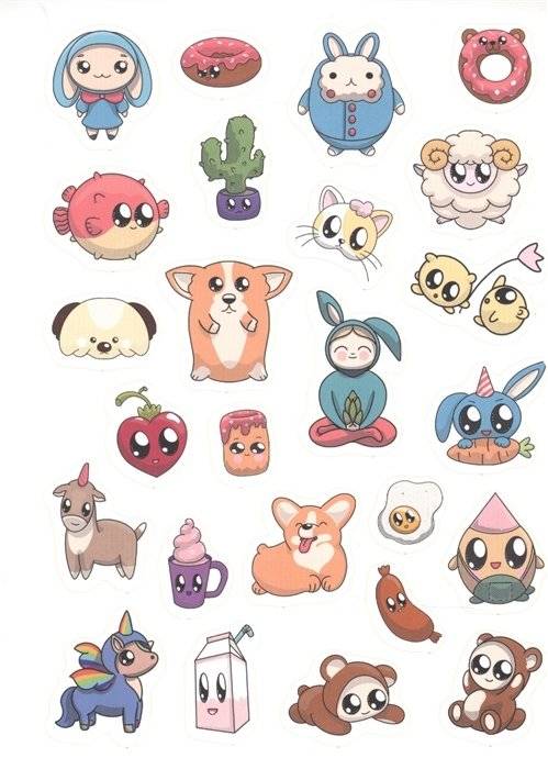 100 наклеек. Няшки фото книги 4