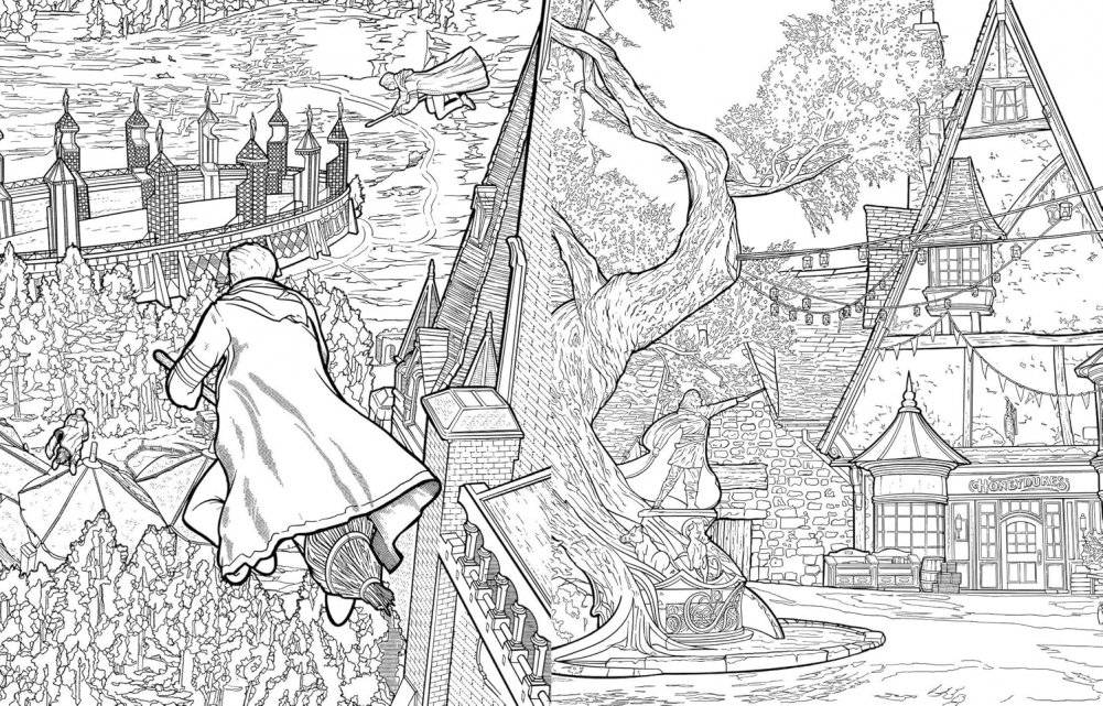 Hogwarts Legacy: The Official Coloring Book фото книги 5