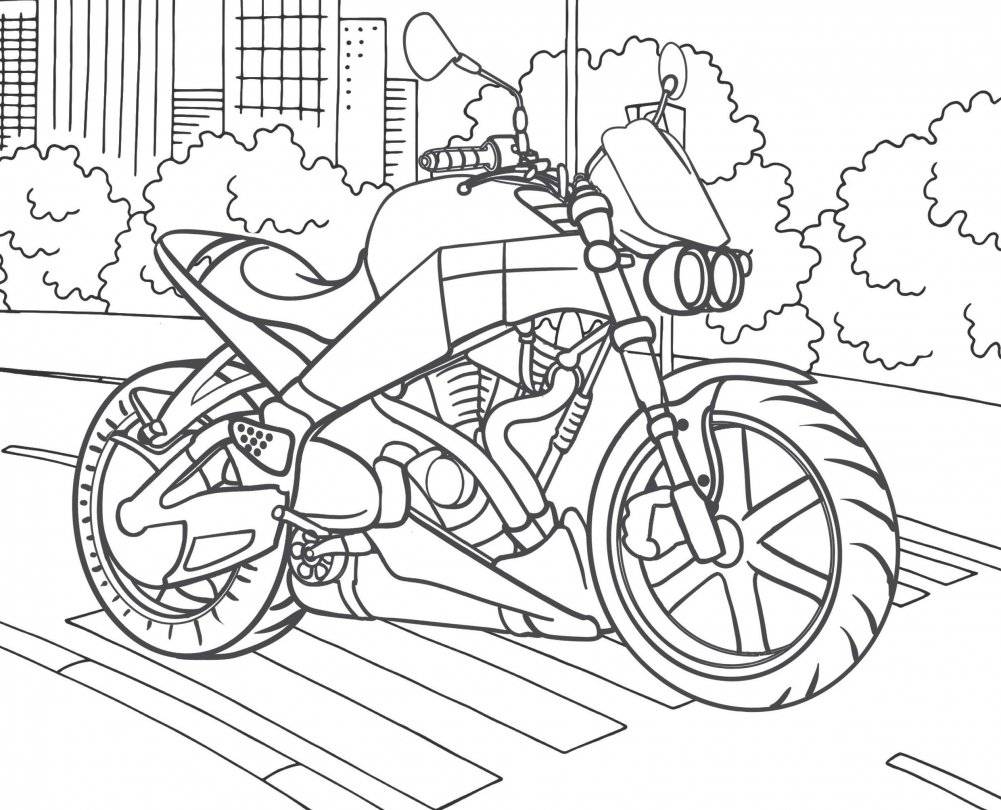 Лучшие раскраски для мальчиков. Мотоциклы фото книги 2