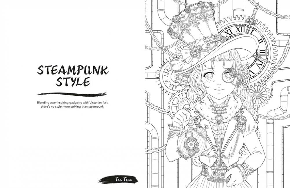 Manga Art. A Colouring Book фото книги 3