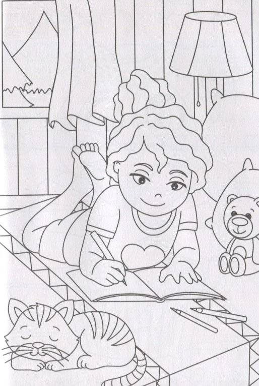 Раскраска "Веселые картинки. Для девочек" фото книги 2