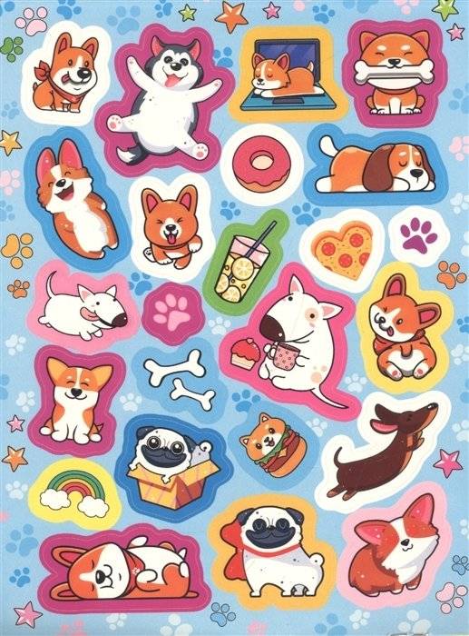 100 наклеек. Корги и их друзья фото книги 2