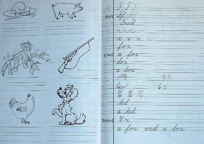 Английский для детей. Пропись-раскраска фото книги 4