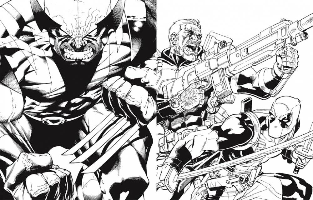 Marvel`s Deadpool: the Official Colouring Book фото книги 3