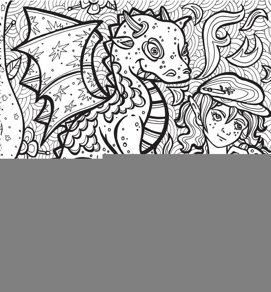 Раскраска-антистресс. Невероятные драконы фото книги 9