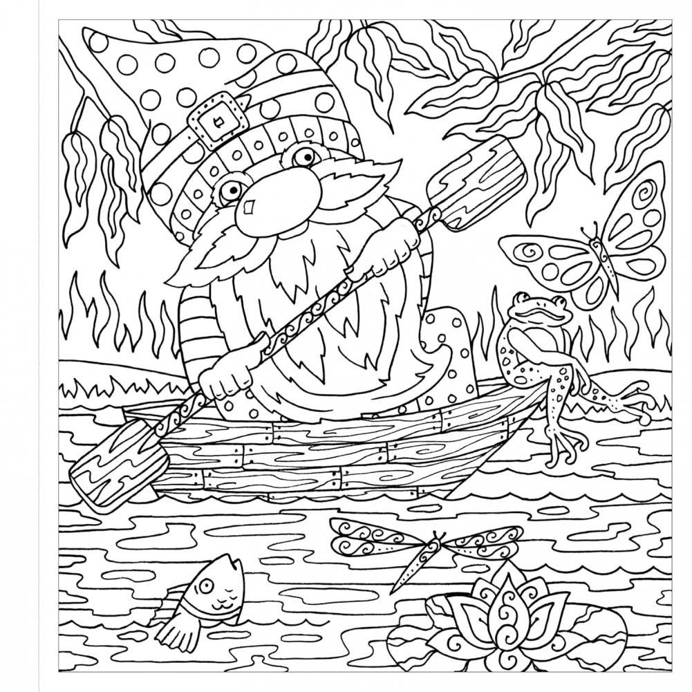 Zendoodle Colorscapes: Playful Gnomes: Happy Friends to Color and Display фото книги 5