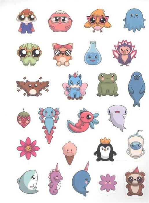 100 наклеек. Няшки фото книги 2