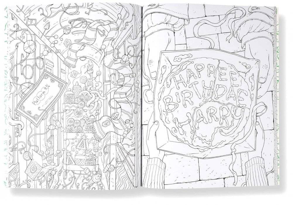 Harry Potter: An Official Sweets and Treats Coloring Book фото книги 2