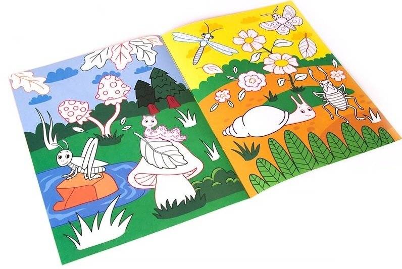 Первые букашки. Раскраска для самых маленьких фото книги 3