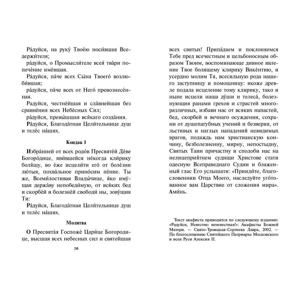 Акафистник. От недуг и горьких болезней фото книги 5