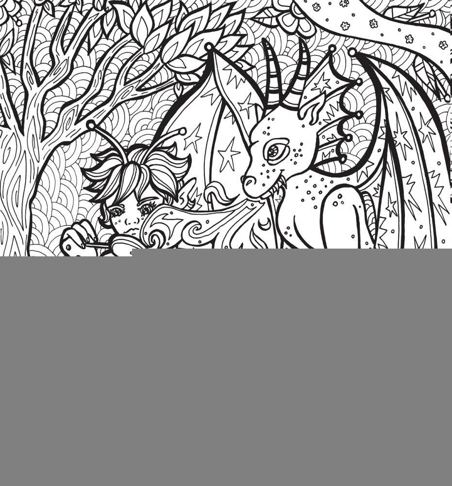 Раскраска-антистресс. Невероятные драконы фото книги 4